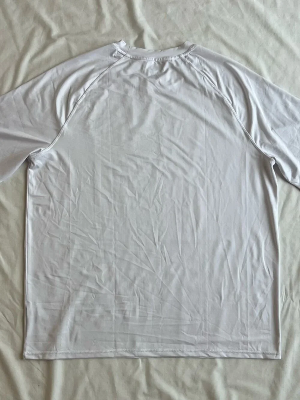 Champion White Short-Sleeve UPF 50+ Sun Tee Rash Guard - Men's Large